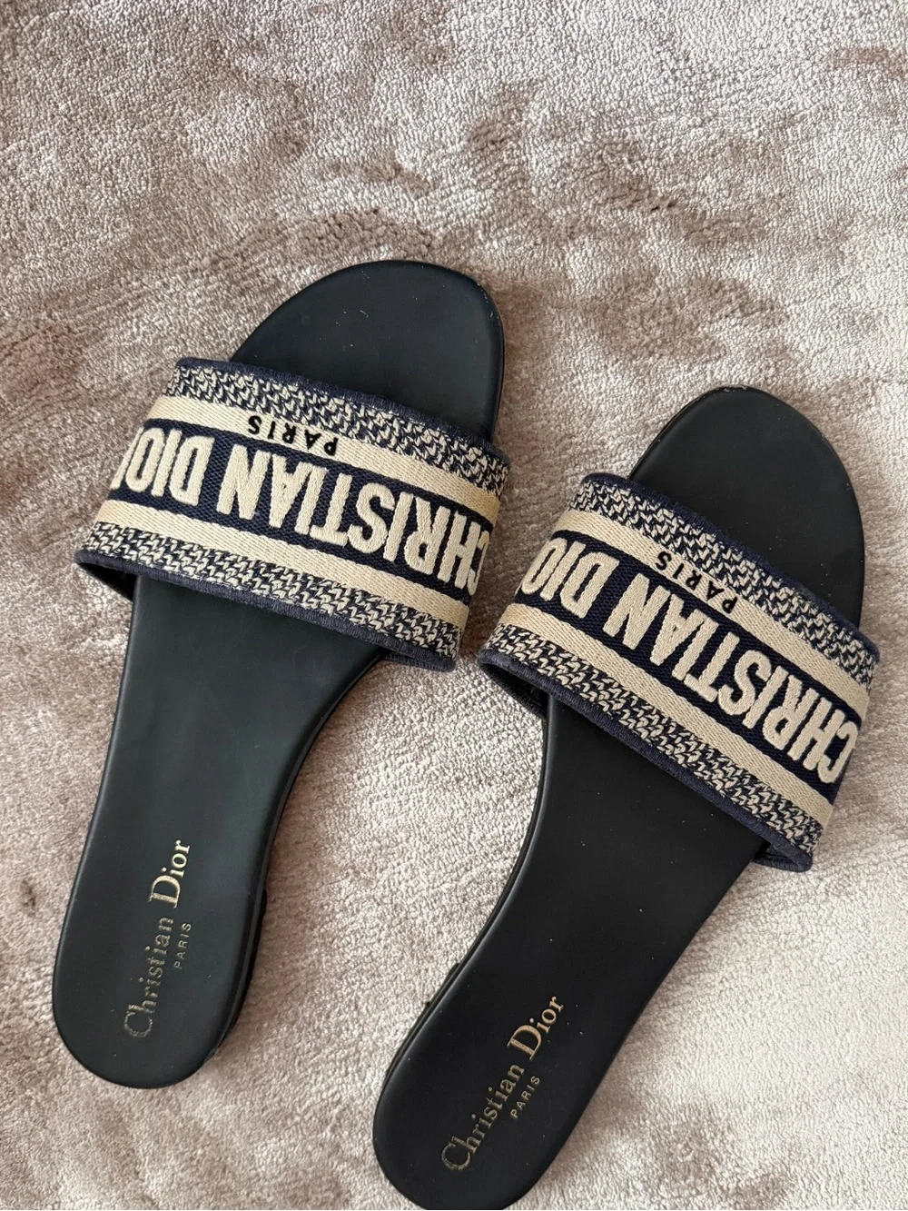 Authentic Dior Slide Sandals